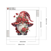 Lade das Bild in den Galerie-Viewer, Valentinstag-Zwerg – teilweise spezielles Diamantgemälde – 30 x 30 cm