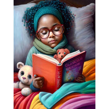 Lade das Bild in den Galerie-Viewer, Afroamerikanisches Mädchen-Voll Round/Square Diamond Painting-30x40cm/40x50cm/50x70cm