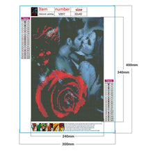 Lade das Bild in den Galerie-Viewer, Rose paar -Rund/Quadrat Diamond Painting