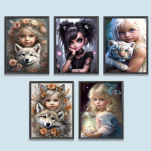 Lade das Bild in den Galerie-Viewer, Life of Pets Girl-voll Round/Square Diamond Painting-30x40cm/40x50cm/50x70cm