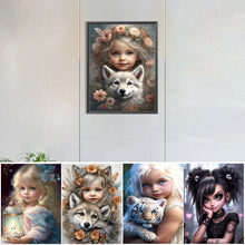 Lade das Bild in den Galerie-Viewer, Life of Pets Girl-voll Round/Square Diamond Painting-30x40cm/40x50cm/50x70cm