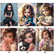 Lade das Bild in den Galerie-Viewer, Life of Pets Girl-Full Round/Square Diamond Painting-30x40cm/40x50cm/50x70cm