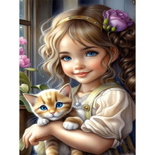 Lade das Bild in den Galerie-Viewer, Life of Pets Girl-Full Round/Square Diamond Painting-30x40cm/40x50cm/50x70cm