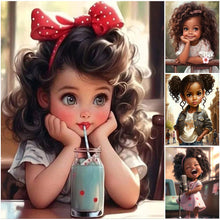 Lade das Bild in den Galerie-Viewer, Princess Girl-Full Round/Square Diamond Painting-30x40cm/40x50cm/50x70cm