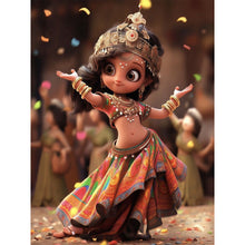 Lade das Bild in den Galerie-Viewer, Afroamerikanisches Mädchen-Voll Round/Square Diamond Painting-30x40cm/40x50cm/50x70cm