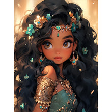 Lade das Bild in den Galerie-Viewer, African American Girl-Voll Round/Square Diamond Painting-30x40cm/40x50cm/50x70cm