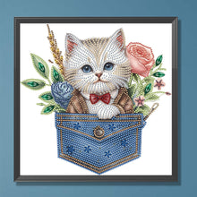 Lade das Bild in den Galerie-Viewer, Katze-Teilweise besonders Diamond Painting-30x30cm