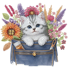 Lade das Bild in den Galerie-Viewer, Katze-Teilweise besonders Diamond Painting-30x30cm
