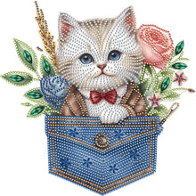 Lade das Bild in den Galerie-Viewer, Katze-Teilweise besonders Diamond Painting-30x30cm