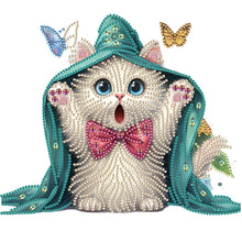 Lade das Bild in den Galerie-Viewer, Katze-Partial Teilweise Diamond Painting-30x30cm
