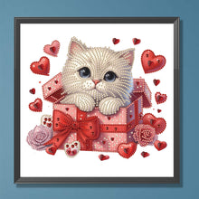 Lade das Bild in den Galerie-Viewer, Katze-Partial Teilweise Diamond Painting-30x30cm