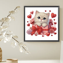 Lade das Bild in den Galerie-Viewer, Katze-Partial Teilweise Diamond Painting-30x30cm