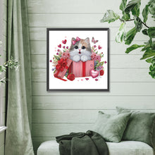 Lade das Bild in den Galerie-Viewer, Katze-Partial Teilweise Diamond Painting-30x30cm
