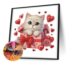 Lade das Bild in den Galerie-Viewer, Katze-Partial Teilweise Diamond Painting-30x30cm