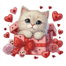 Lade das Bild in den Galerie-Viewer, Katze-Partial Teilweise Diamond Painting-30x30cm