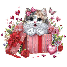 Lade das Bild in den Galerie-Viewer, Katze-Partial Teilweise Diamond Painting-30x30cm