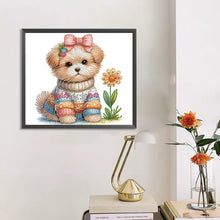 Lade das Bild in den Galerie-Viewer, Hunde-Teil-Special Diamond Painting-35x30cm