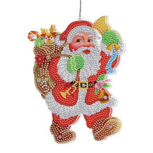 Lade das Bild in den Galerie-Viewer, 5D Weihnachten Diamant Malerei Hängeleuchte Festliche Strass Lampe Anhänger Kits