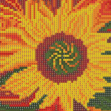 Lade das Bild in den Galerie-Viewer, Sonnenblume - voller runder Diamant - 35x25cm
