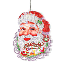 Lade das Bild in den Galerie-Viewer, 5D Weihnachten Diamant Malerei Hängeleuchte Festliche Strass Lampe Anhänger Kits