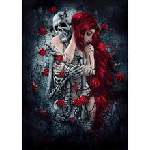 Lade das Bild in den Galerie-Viewer, Wolkekunst Diamantmalerei - Vollbohrer -Schädel