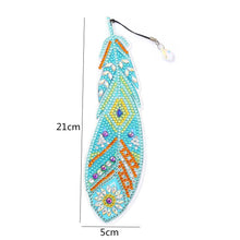 Lade das Bild in den Galerie-Viewer, DIY Diamond Painting-Feather Lesezeichen