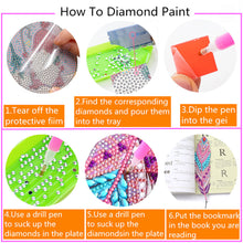 Lade das Bild in den Galerie-Viewer, DIY Diamond Painting-Feather Lesezeichen

