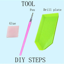 Lade das Bild in den Galerie-Viewer, Baumhaus - teilweise quadratischer Diamant - 40x30cm