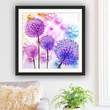 Lade das Bild in den Galerie-Viewer, Löwenzahn - voller runder Diamant - 30x30cm