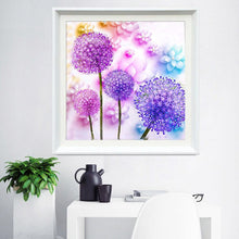 Lade das Bild in den Galerie-Viewer, Löwenzahn - voller runder Diamant - 30x30cm