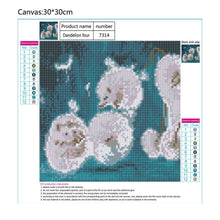 Lade das Bild in den Galerie-Viewer, Löwenzahn Igel - voller runder Diamant - 30x30cm