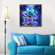 Lade das Bild in den Galerie-Viewer, Schmetterling - voller runder Diamant - 30x30cm