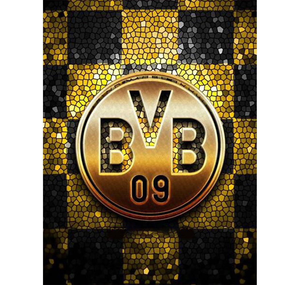 Fußball Borussia Dortmund-Rund/Quadrat Diamond Painting