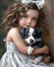 Lade das Bild in den Galerie-Viewer, Life of Pets Girl-Voll Round/Square Diamond Painting-30x40cm/40x50cm/50x70cm