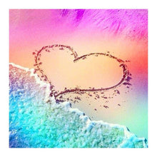 Lade das Bild in den Galerie-Viewer, Strand - voller runder Diamant - 30x30cm