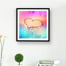 Lade das Bild in den Galerie-Viewer, Strand - voller runder Diamant - 30x30cm