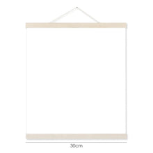 Lade das Bild in den Galerie-Viewer, HolzrahmenAufhänger aus hellem Holz für Foto Leinwand Kunstdruck Wandbehang