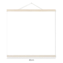 Lade das Bild in den Galerie-Viewer, HolzrahmenAufhänger aus hellem Holz für Foto Leinwand Kunstdruck Wandbehang