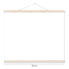 Lade das Bild in den Galerie-Viewer, HolzrahmenAufhänger aus hellem Holz für Foto Leinwand Kunstdruck Wandbehang