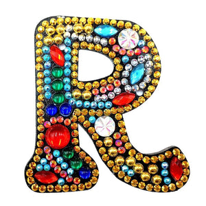 26 englische Buchstaben doppelseitig -DIY Craft Schlüsselanhänger