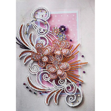 Lade das Bild in den Galerie-Viewer, Quilling Papier Blumen teilweise Speziell geformt 30*40