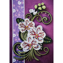 Lade das Bild in den Galerie-Viewer, Quilling Papier Blumen teilweise Speziell geformt 30*40