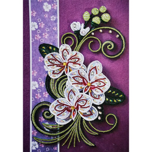 Lade das Bild in den Galerie-Viewer, Quilling Papier Blumen teilweise Speziell geformt 30*40
