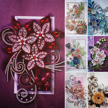 Lade das Bild in den Galerie-Viewer, Quilling Papier Blumen teilweise Speziell geformt 30*40