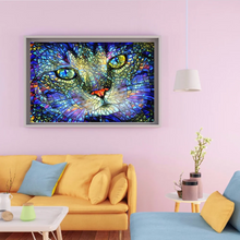 Lade das Bild in den Galerie-Viewer, Katze-Rund/Quadrat Diamond Painting