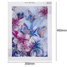 Lade das Bild in den Galerie-Viewer, Diamant Kristall Strass - Blumen