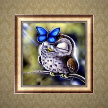 Lade das Bild in den Galerie-Viewer, Eule- Rund/Quadrat Diamond Painting
