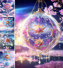 Lade das Bild in den Galerie-Viewer, Blume lila Campanula-Voller Bohrer Diamond Painting