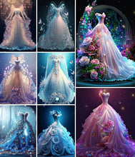 Lade das Bild in den Galerie-Viewer, Hochzeitskleid-Voller Bohrer Diamond Painting