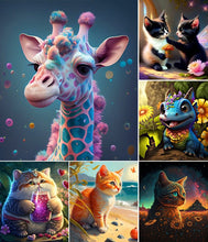 Lade das Bild in den Galerie-Viewer, Tier-Vollbild Diamond Painting-30x30cm